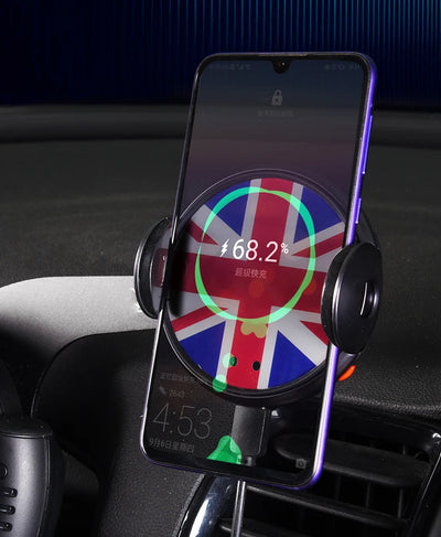 Wireless Charger Car Holder Intelligent Infrared Mobile Phone Stand For MINI Cooper R60 R61 Auto styling Accessories