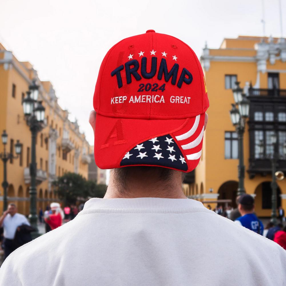 Donald Trump Hat 2024 Cap Keep America Great USA Embroidery Hat Adjustable Baseball Hat