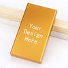 Slim Cigarette Case Box Ultra Thin Sliding Birthday Gift Girlfriend Personalized Custom Made Laser Engraving Gold Blue