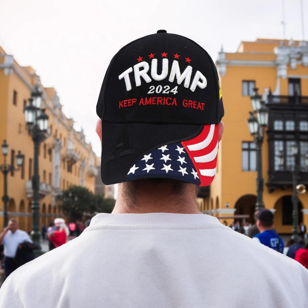Donald Trump Hat 2024 Cap Keep America Great USA Embroidery Hat Adjustable Baseball Hat