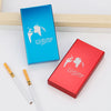 Slim Cigarette Case Box Ultra Thin Sliding Birthday Gift Girlfriend Personalized Custom Made Laser Engraving Gold Blue