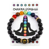 7 chakra bracelet for healing Natural Crystal Healing Anxiety Jewellery Mandala Yoga Meditation Bracelet Gift