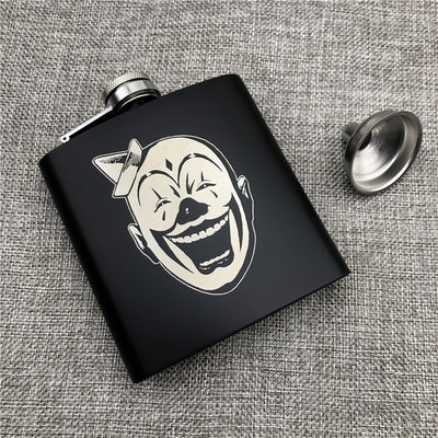 Hip Flask 6 Oz 170ml 304 Stainless Steel Personalized King Wolf Lion Tiger Alcohol Whiekey Vodka Flask