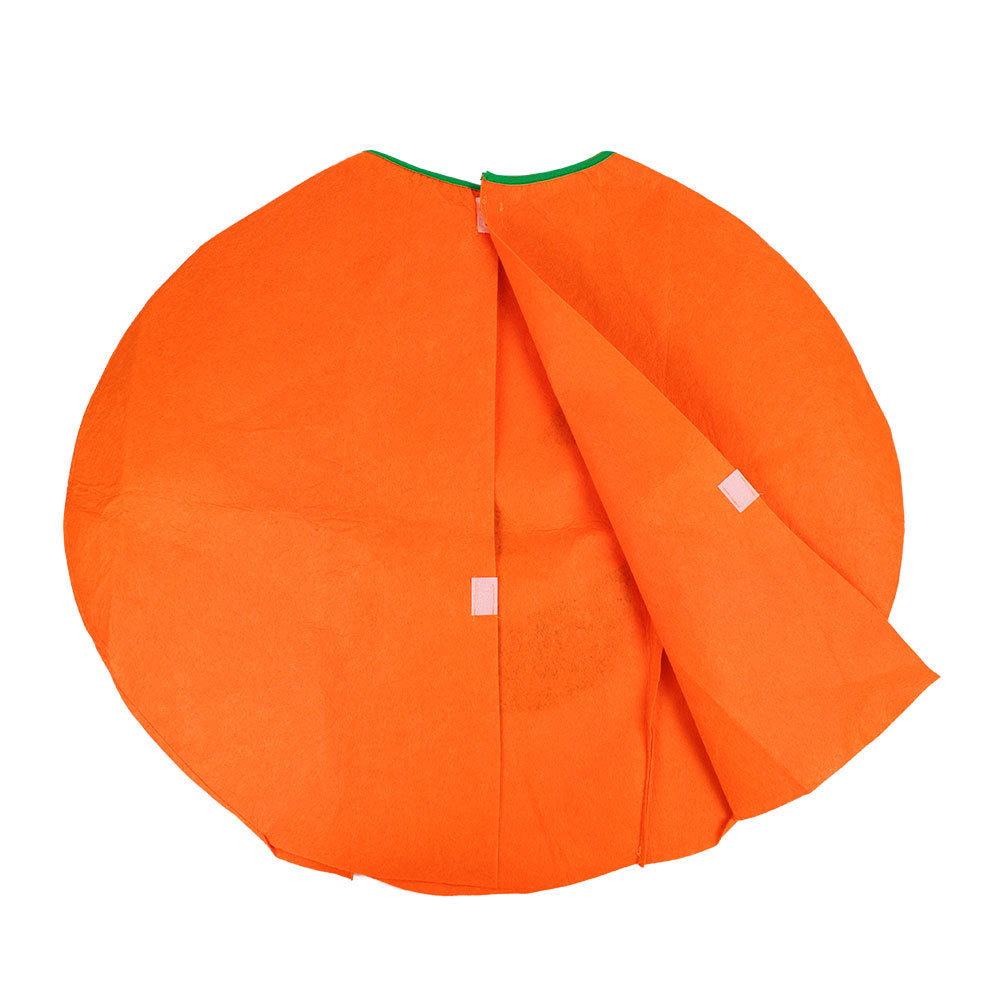 Halloween Pumpkin Costume Children's Day Activity Fruit Performance Clothes Cute Pumpkin Hat Party Decoration Candy Bag
