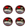 4pcs 52mm Car Wheel Center Cap Sticker Hub Cap Decal For MINI JHON COOPERR50 R52 F56 R53 F60 R57 R58 R59 R60 S Auto Accessories