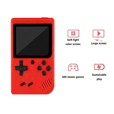 Classic Games Children's Handheld Small Game Console With 400 Game Charging Can Be Connected To The TV