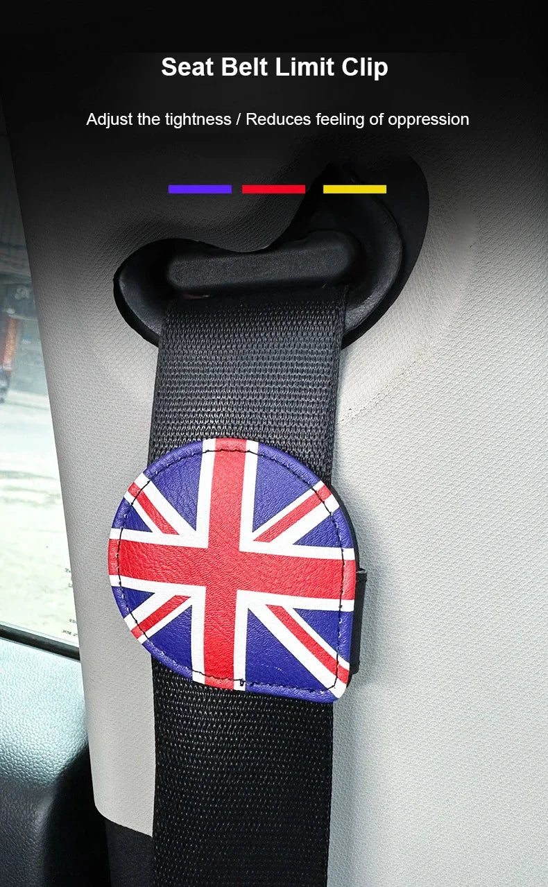 Car Seat Belt Retainer Space Limit Buckle Clip Adjuster For MINI Cooper R50 R53 R55 R56 R57 R58 R59 R60 R61 F54 F55 F56 F57 F60
