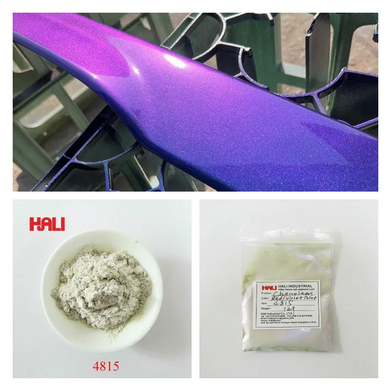 Chameleon pigment powder color shift mica pigment,color flip pigment item:4815 color:red/violet/blue