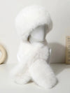 Imitation fox fur headband hats for winter warm earmuffs for girls natural fluffy plush hats