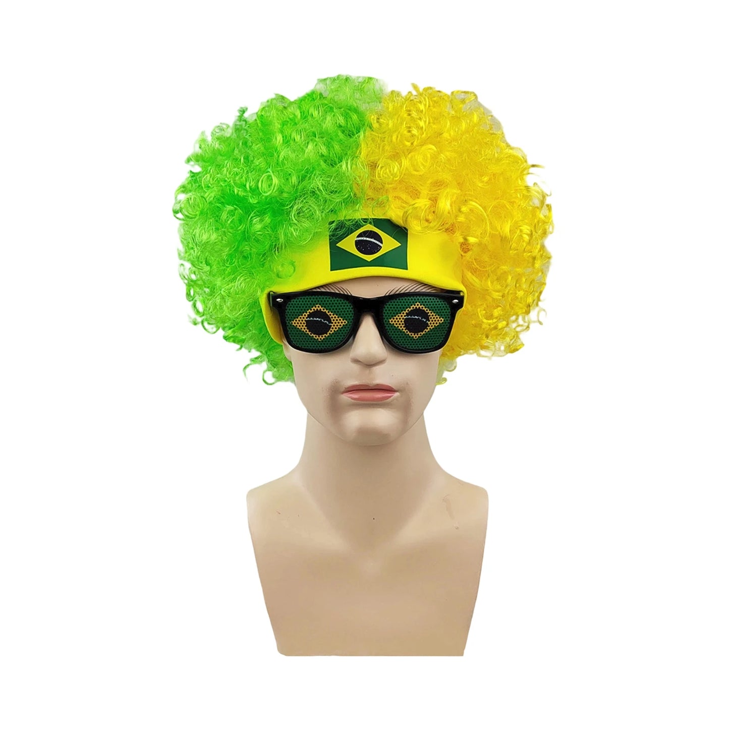 Football Fans Caps Costume Party Wig Decor Supplies Cosplay Headdress for Kids Adults, Perfect For Cheering The Game