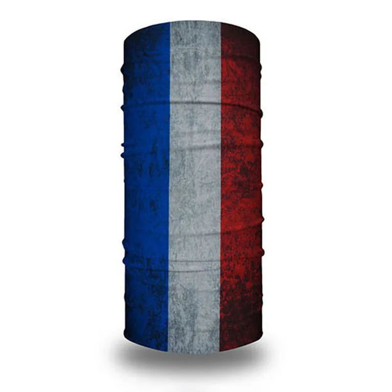 world mask Flag 20x45cm Football cup fans' seamless magic headscarf cycling windproof mask Banner Event Garlands decoration