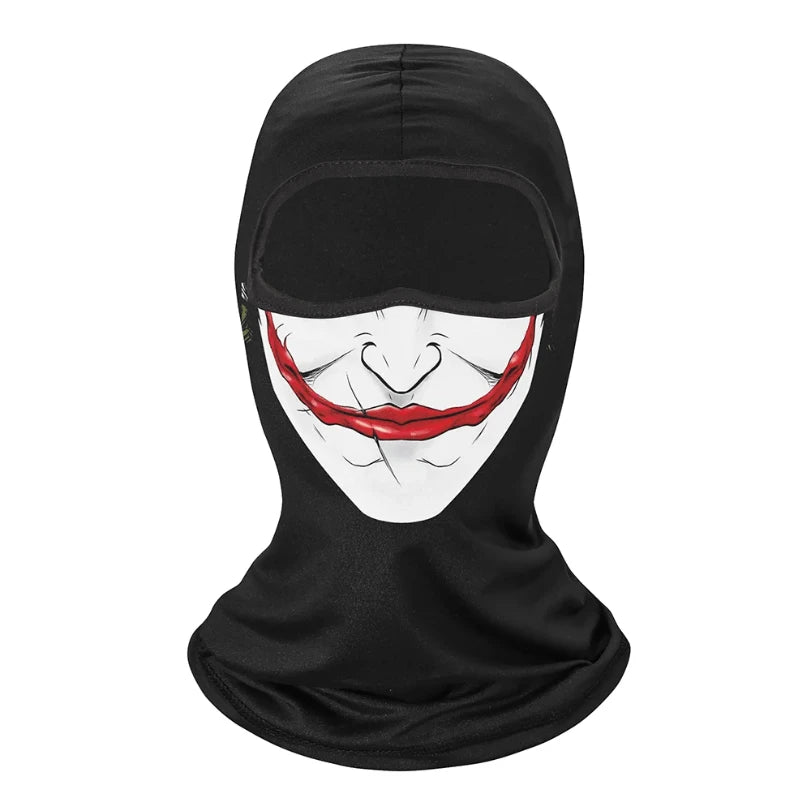 Face Mask Clown Ghost Skull Mask, Breathable Windproof, UV Sun Dust Protective Full Face Cover For Summer Sprin