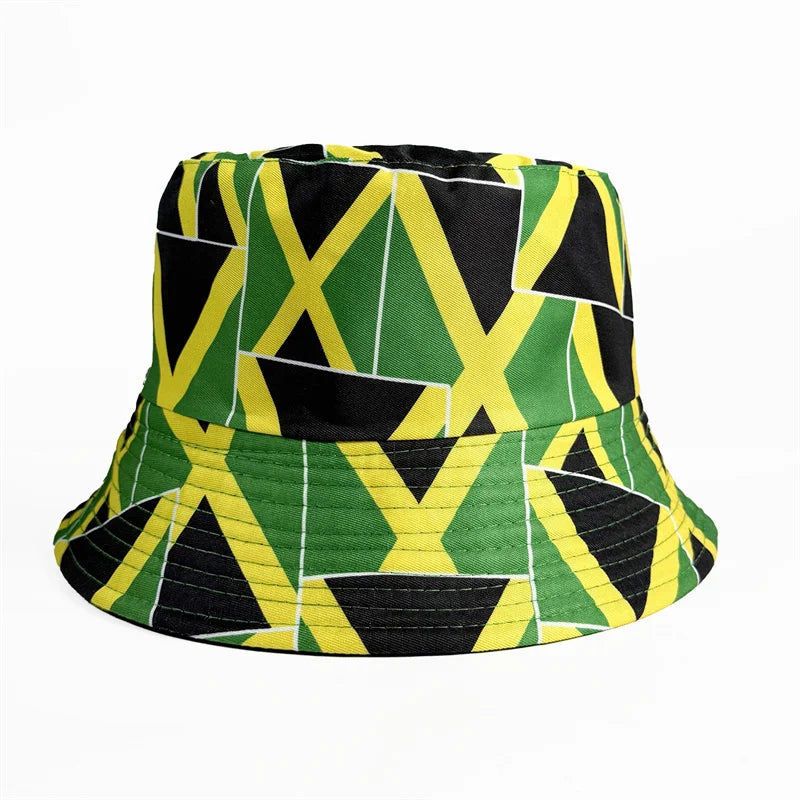 Countries National Flag Bucket Hat Men Women Football Fan Party Football Cup Reversible Sun Hat Soccer Fans