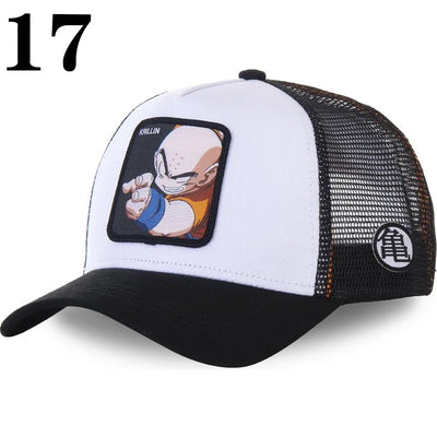 DRAGONBALL Mesh Cap Cartoon Mesh Cap Men And Women Baseball Cap Fashion Patch Trucker Cap