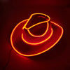 Pearlescent Cowboy Hat Dance Costume Decorate Glowing Cowgirl Cap Glowing For Neon NightClub