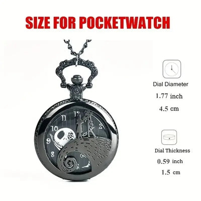 Quarzt Pocket Watch with Chain Necklace Vintage Quartz Pendant Watches Clock Chain Mens Women