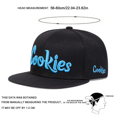 Cookies Embroidery Hip-hop Hats Spring Autumn Outdoor Adjustable Casual Baseball Caps Sunscreen Hat