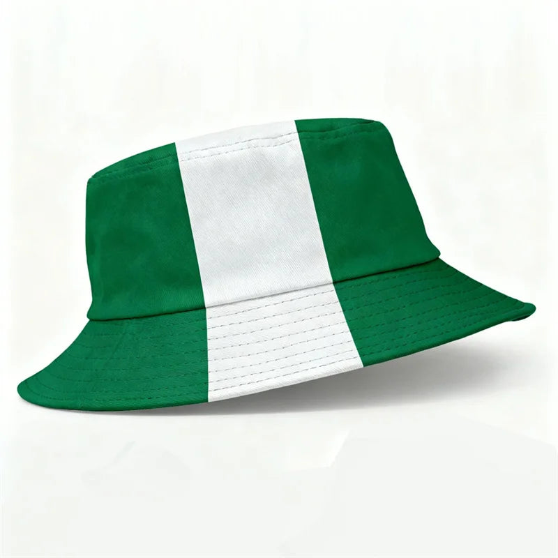 Countries National Flag Bucket Hat Men Women Football Fan Party Football Cup Reversible Sun Hat Soccer Fans