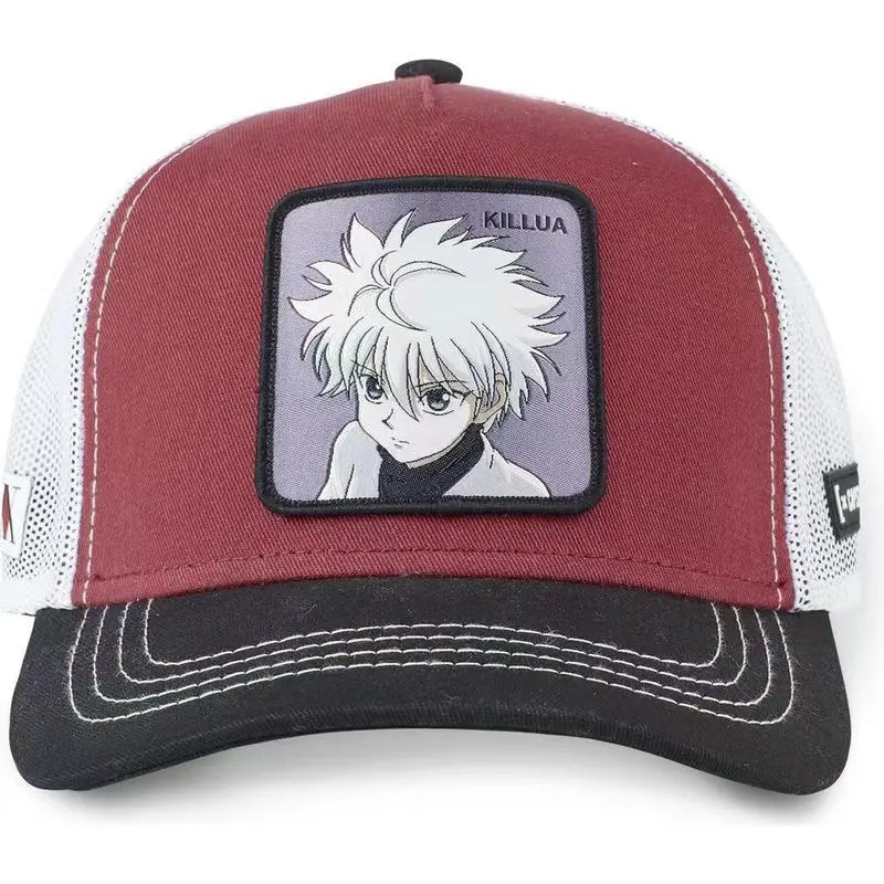 Anime Hunter x Hunter Hat GON · FREECSS Killua Zoldyck Hisoka Cartoon Embroidered Baseball Hat Summer Breathable Sunscreen Hat