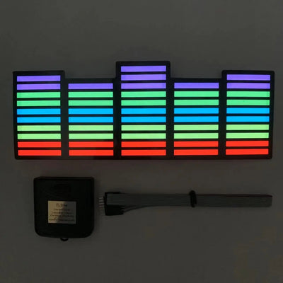 Car LED Decoration Light Sticker Flashing Lights Windshield Glow Panel Electric Marker Lamp