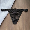 Crystal Letter Thong Lace Bikini Panties G-String Low Waist Briefs Sexy Body Jewelry for Hot Wife Gift