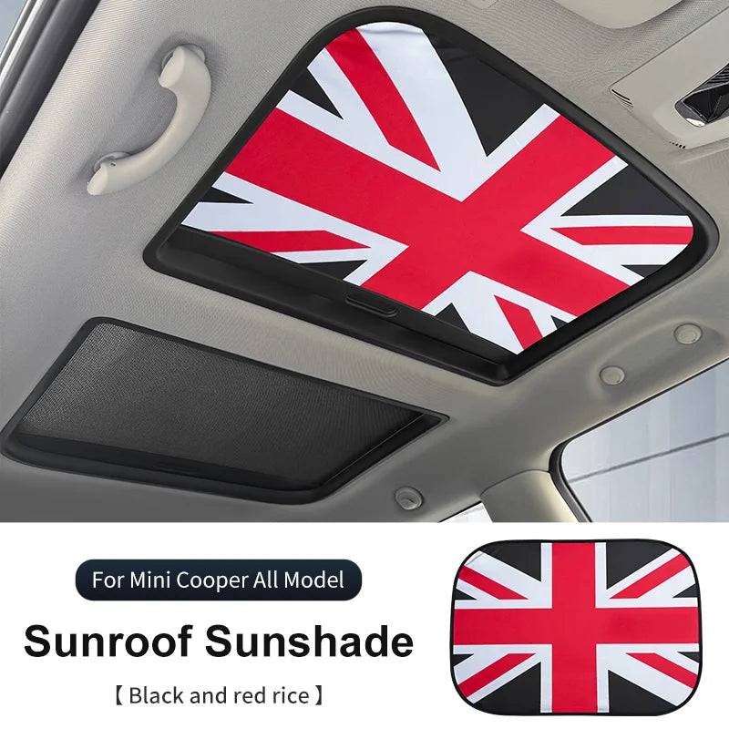Car Sunroof Sunshade Cover For Mini Cooper F56 F60 F55 R56 R60 F65 F66 Sunscreen Protector UV Heat Isolate Foldable Accessories