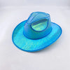 Pearlescent Cowboy Hat Dance Costume Decorate Glowing Cowgirl Cap Glowing For Neon NightClub