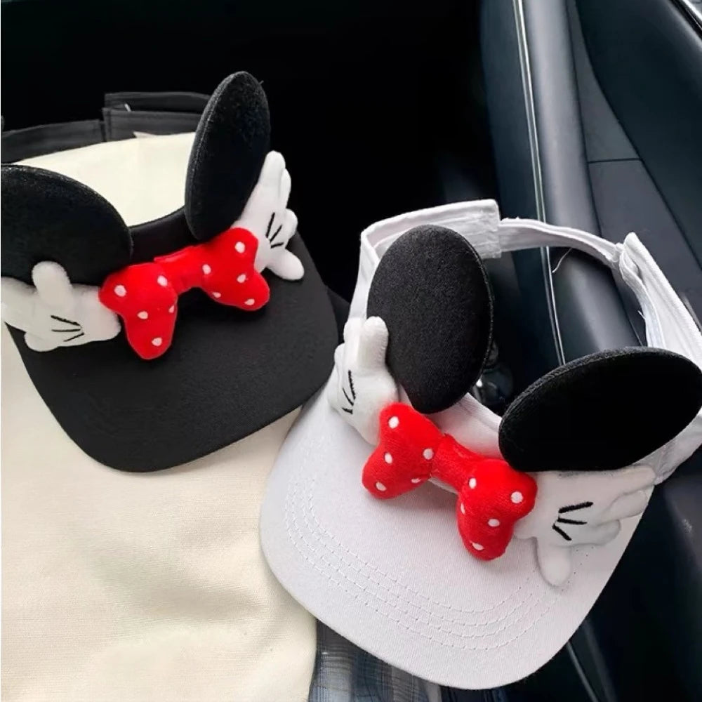Mickey Hat Women's New Summer Fashion and Versatile Travel Sun Protection Peaked Hat Suitable for Outdoor Travel