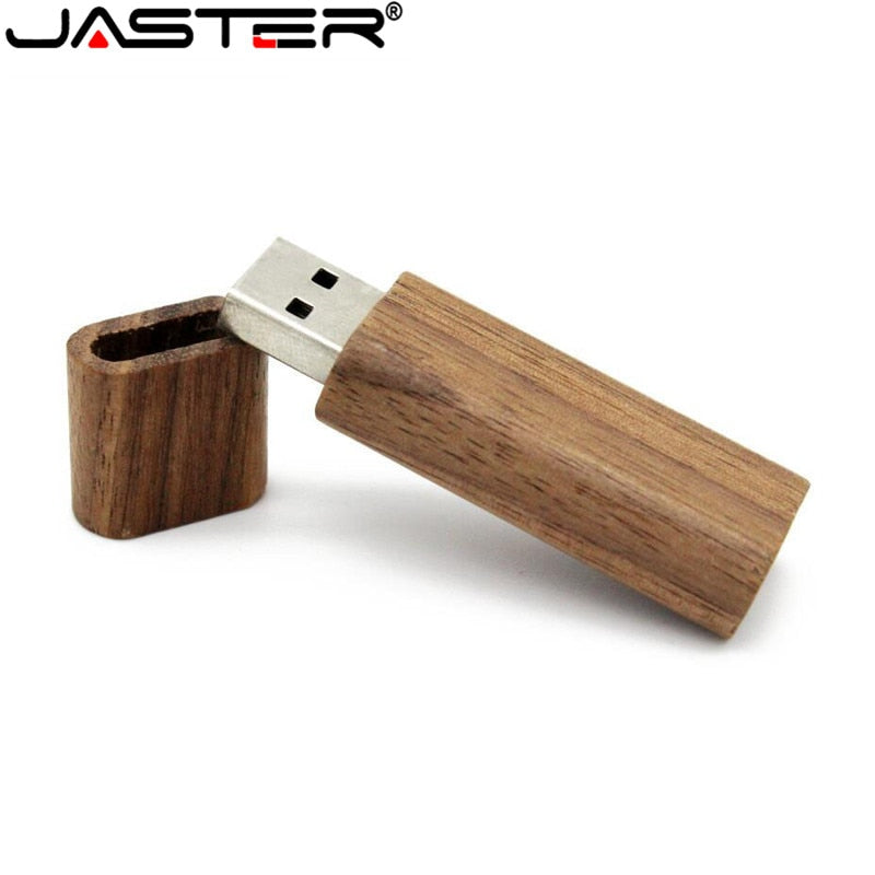 Wooden + Box USB FlashDrive Pen Driver Pendrive 4GB 16GB 32GB 64GB 128GB Memory Creativo Personal LOGO