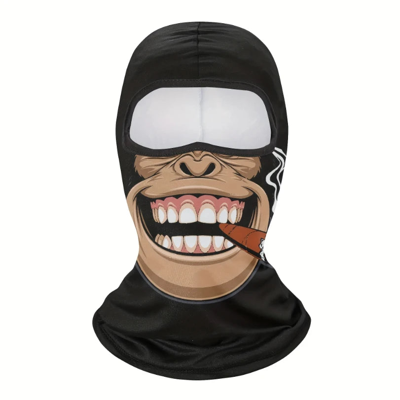 Face Mask Clown Ghost Skull Mask, Breathable Windproof, UV Sun Dust Protective Full Face Cover For Summer Sprin