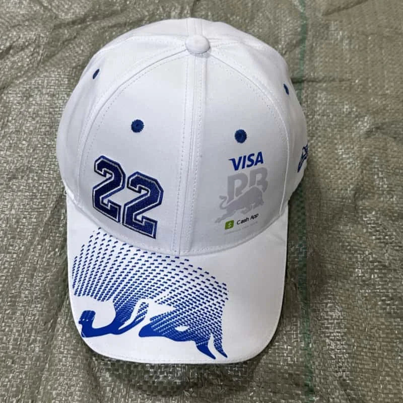 22 Red Bull Hat Red Bull Racing Hat Men's and Women's Summer Bent Red Bull Baseball Hat