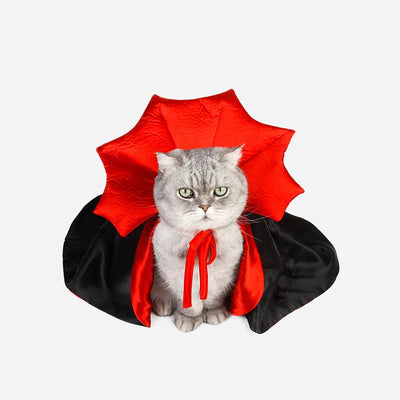 Halloween Costumes Cosplay Vampire Cloak For Small Dog Cat Kitten Puppy Dress Kawaii Pet Clothes Cat Accessoties Gift