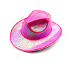 Pearlescent Cowboy Hat Dance Costume Decorate Glowing Cowgirl Cap Glowing For Neon NightClub