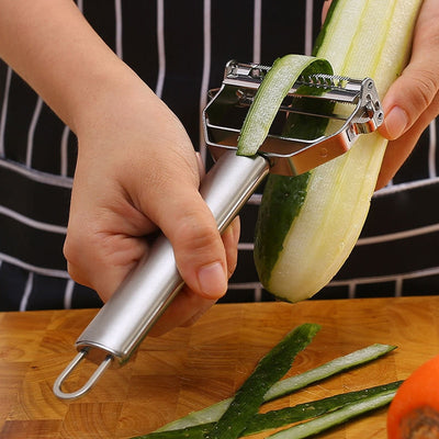 Vegetable Peeler Stainless Steel Double-Head Peeler Household Multiple-Function Fruit And Vegetable Peeler