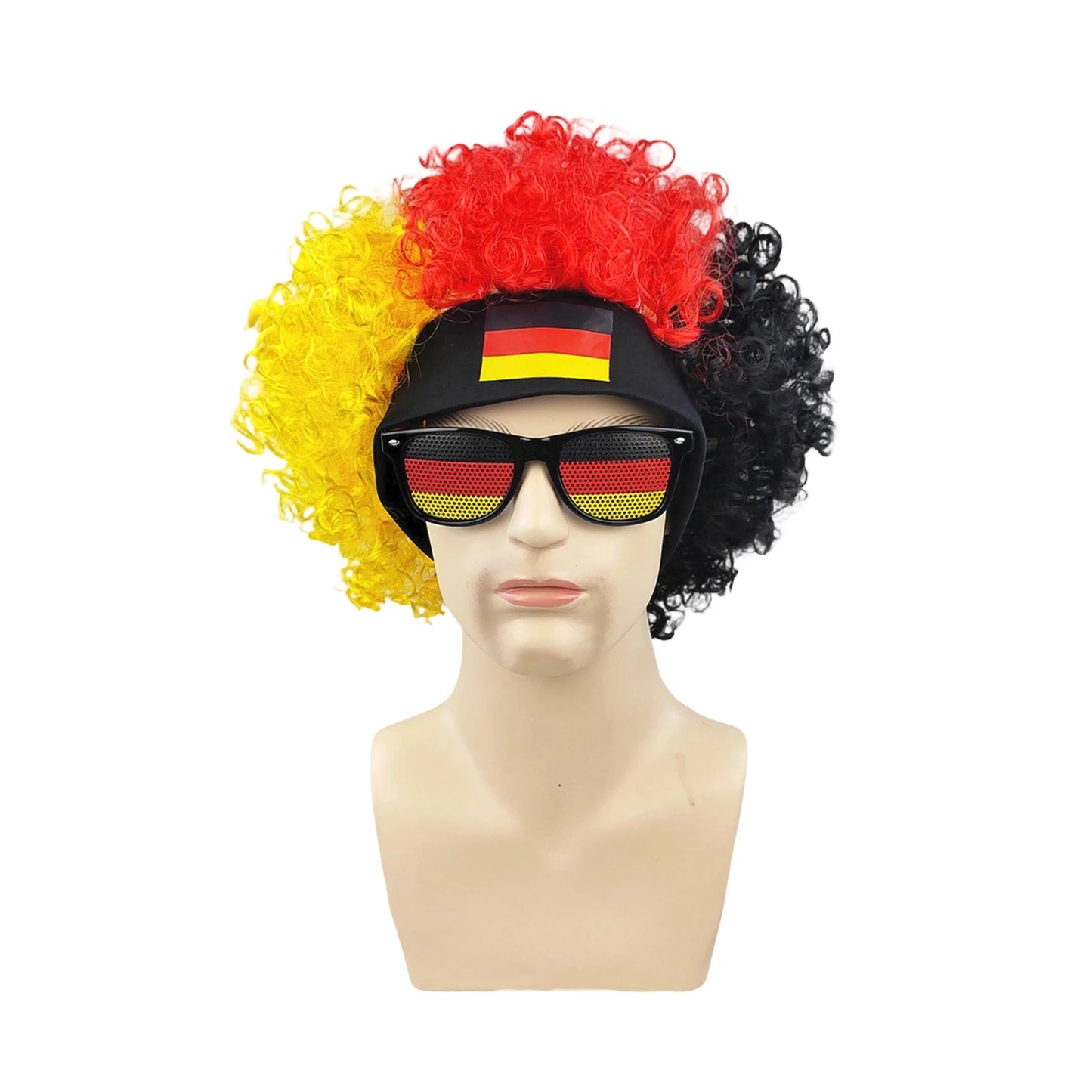 Football Fans Caps Costume Party Wig Decor Supplies Cosplay Headdress for Kids Adults, Perfect For Cheering The Game