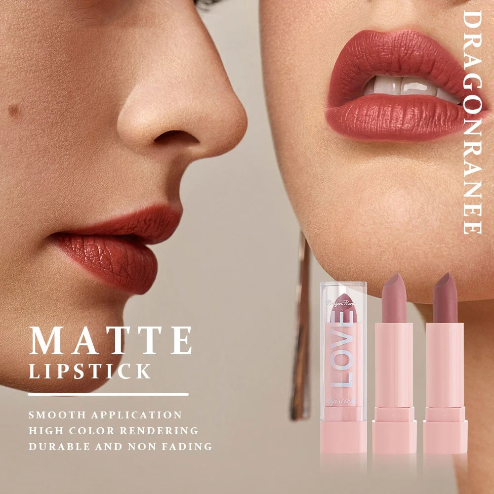 Lipstick Set for Autumn and Winter, Matte Waterproof Lips, Non-Fading, Non-Stick Cup, Whitening and Complexion Lip Gloss