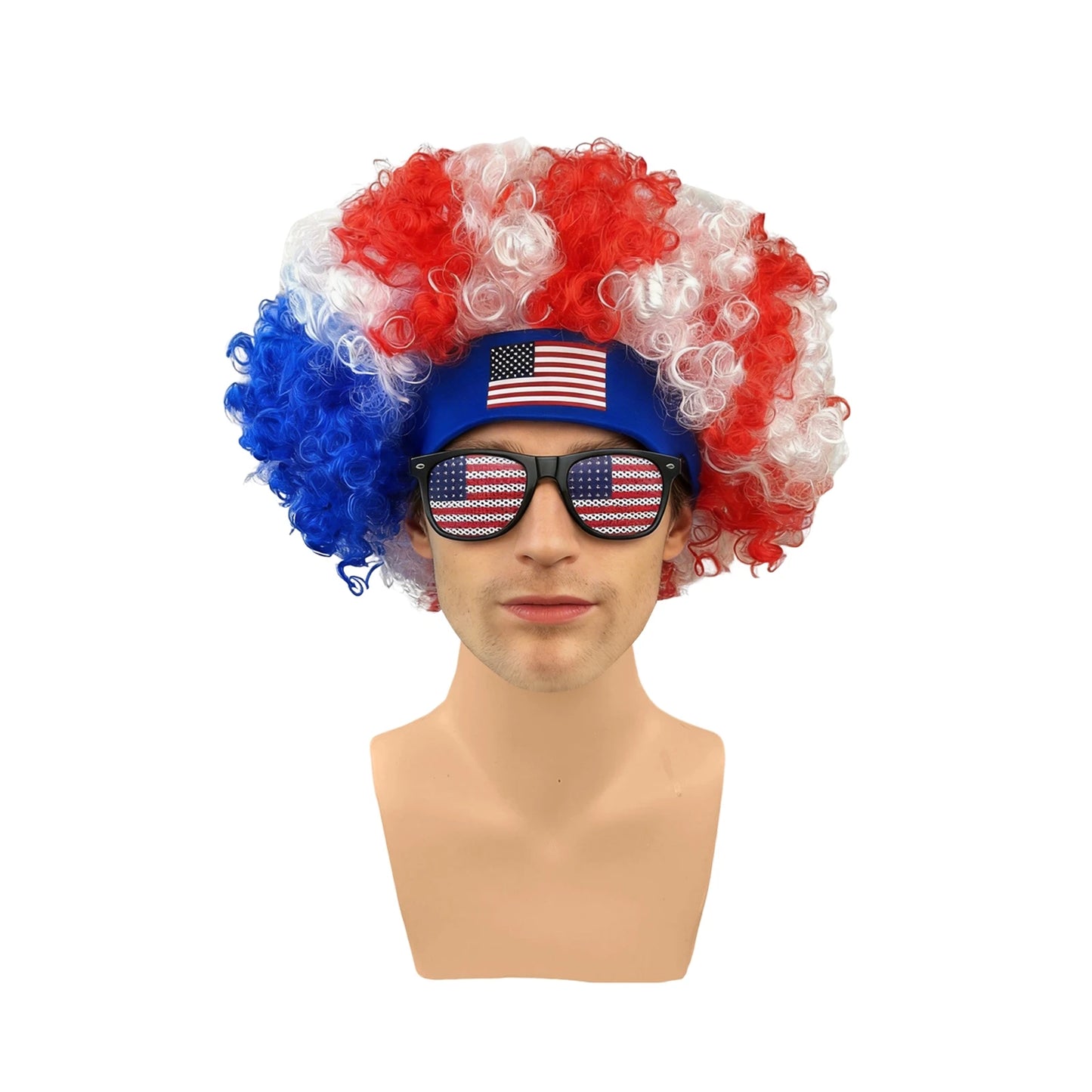 Football Fans Caps Costume Party Wig Decor Supplies Cosplay Headdress for Kids Adults, Perfect For Cheering The Game