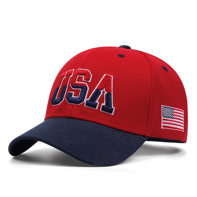 Bastball Cap Classic USA Embroidered American Flag Baseball Caps For Men Women Snapback Hat Unisex Hip Hop Hats