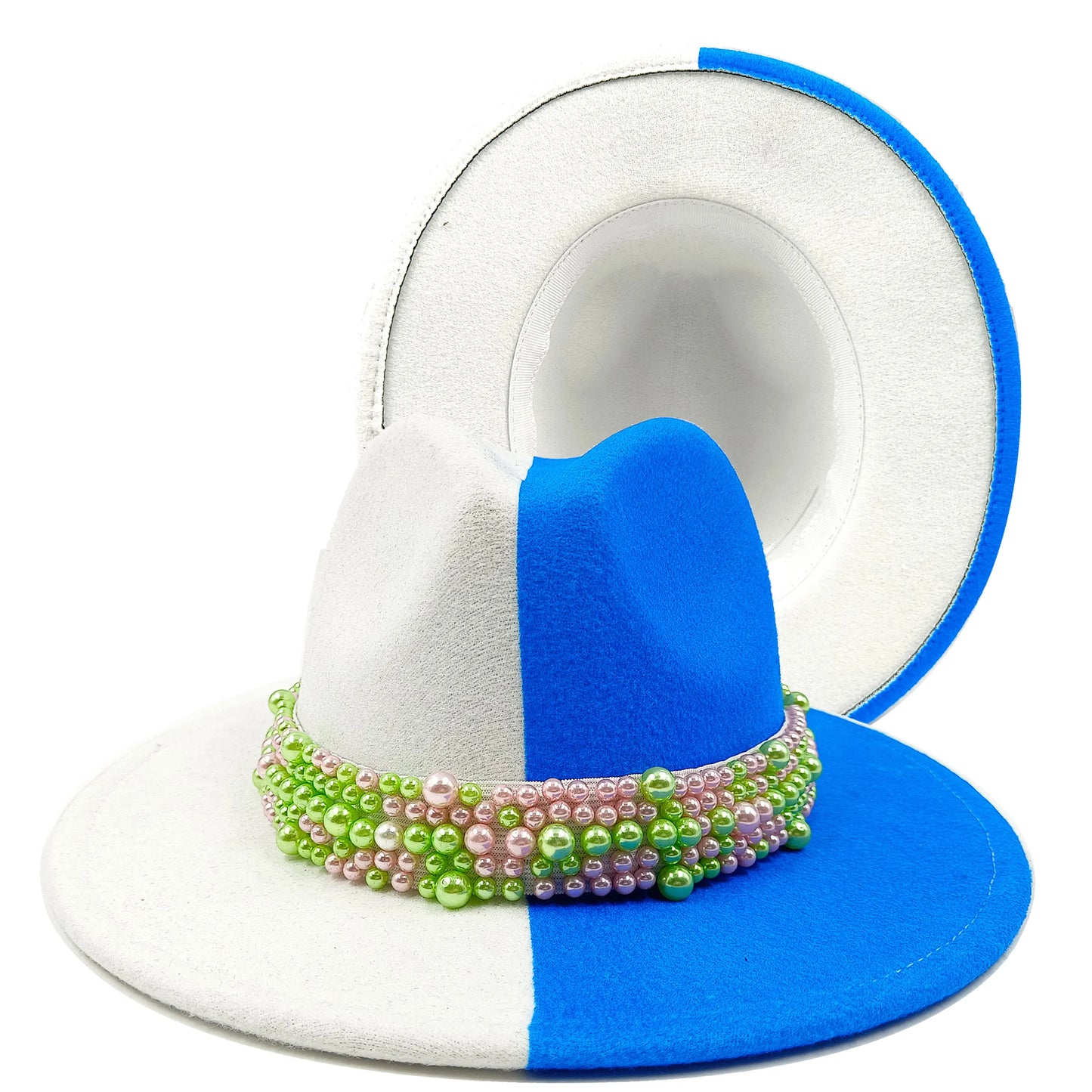 Fedora hat neutral wide brim jazz hat feather belt autumn and winter british vintage panama hat