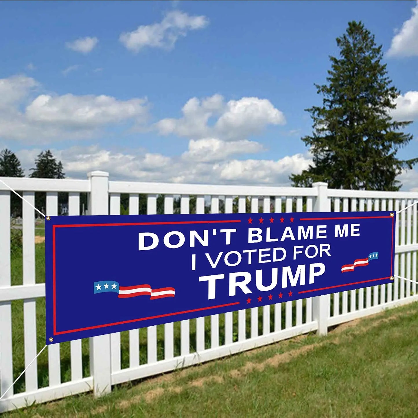 Trump Keep America Great Again 2024 Banners with 4 Grommets Polyester for Yard Advertising Outdoor and Indoor Hanging Decoration