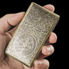 New 1 Retro Antiqued Bronze Cigarette Case 20pcs Capacity Cigarette Box Metal Cigarette Bag Outdoor Cigarette Storage