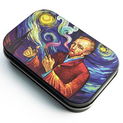 Cigarette Case Box Flip Cap Storage Smoke Humidor Rolling Paper Jewelry Candy Coin Key Organizer Tin Flip Gifts Sealed