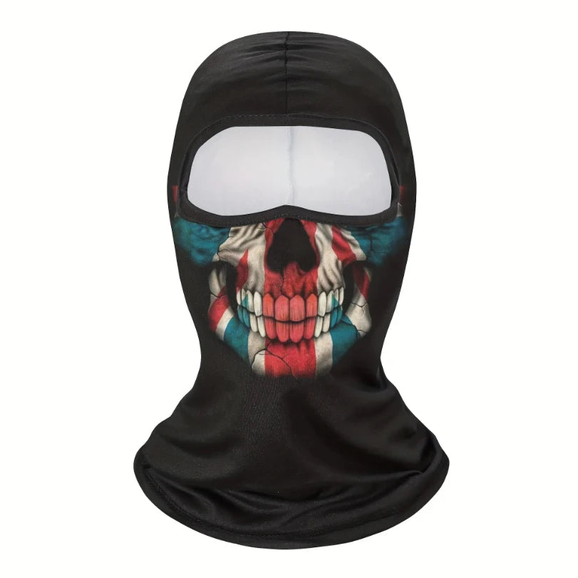 Face Mask Clown Ghost Skull Mask, Breathable Windproof, UV Sun Dust Protective Full Face Cover For Summer Sprin