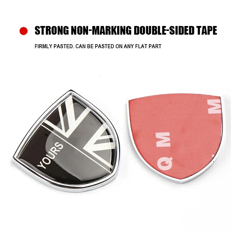 3D Adhesive Drop Process Metal Body Stickers For Mini Cooper R56 F55 Countryman Car Decals Cover Body Badge Stickers Emblem