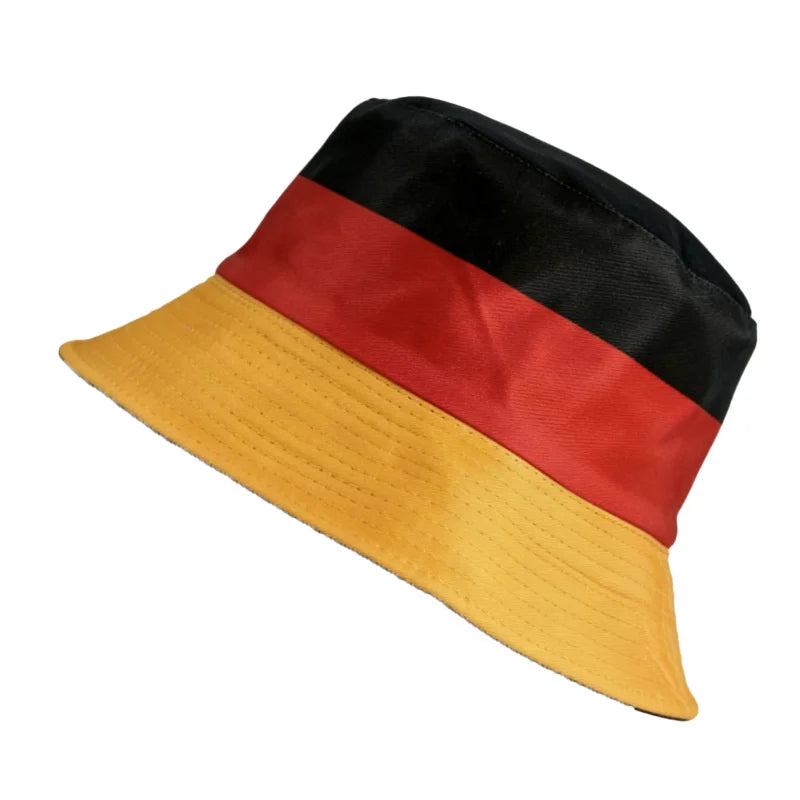 Countries National Flag Bucket Hat Men Women Football Fan Party Football Cup Reversible Sun Hat Soccer Fans