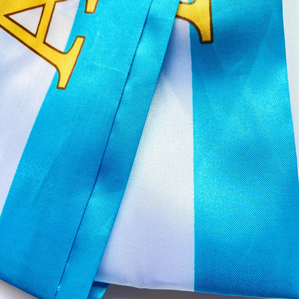 2026 Flag Scarf14x135cm Double-sided Printed Satin Haiti Flag Scarf Tassels Suitable for Football, Sports