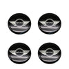 4pcs 52mm Car Wheel Center Cap Sticker Hub Cap Decal For MINI JHON COOPERR50 R52 F56 R53 F60 R57 R58 R59 R60 S Auto Accessories