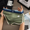 Antibacterial Big U Mesh Breathable Crotch Men's Panties 100% Cotton Trendy Underpants High Elastic Waist Boxers