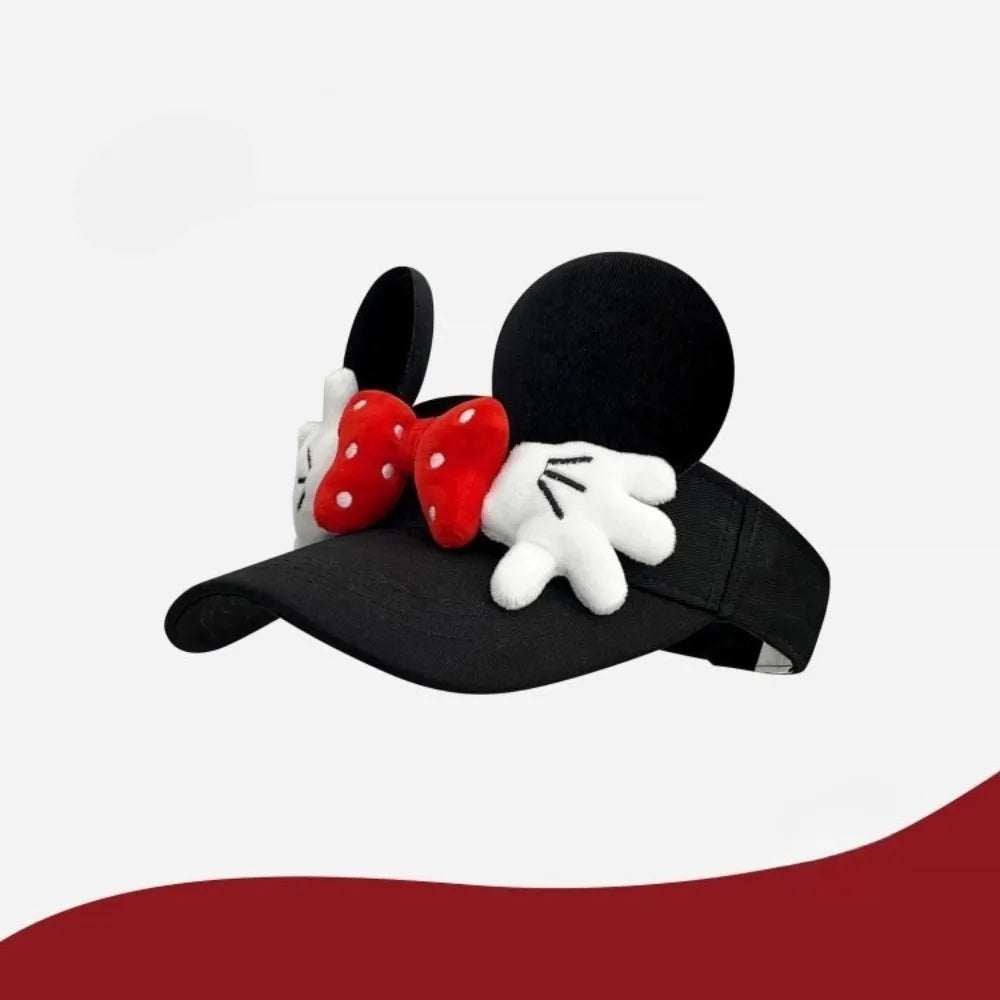 Mickey Hat Women's New Summer Fashion and Versatile Travel Sun Protection Peaked Hat Suitable for Outdoor Travel