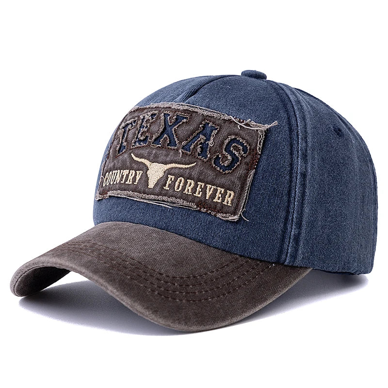 Baseball Cap TEXAS Letter Embroidery Outdoor Sports Dad Hat For Men And Women